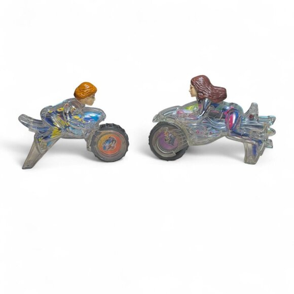 2003 2 Small Spy Kids Motorcycle Toys - Picture 2 of 3